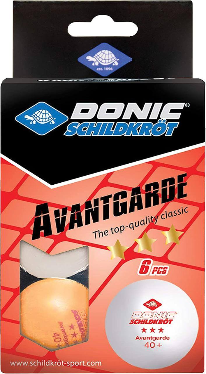 Мячи для настольного тенниса DONIC 3-Star Avantgarde ball Poly 40+, 3 белых/3 оранжевых (608533)